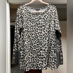 Heimish USA leopard print lightweight sweater